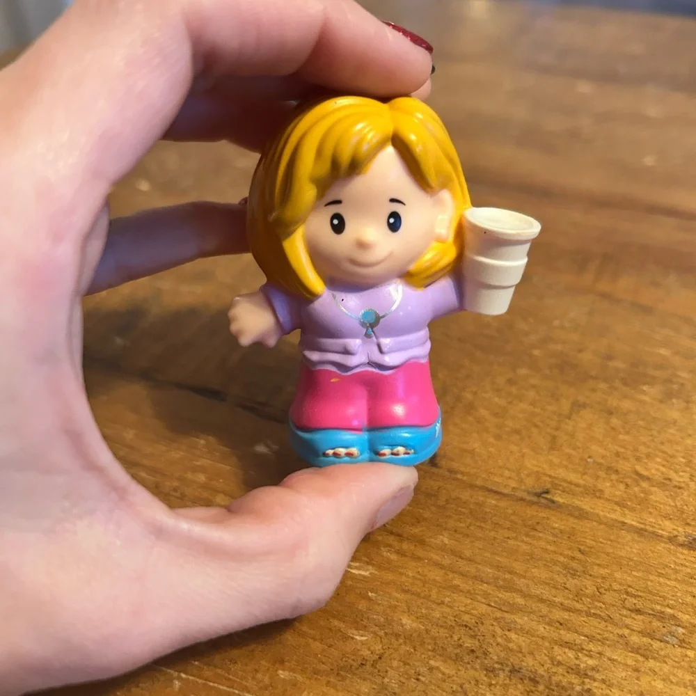 Fisher Price Little People mom with coffee as is